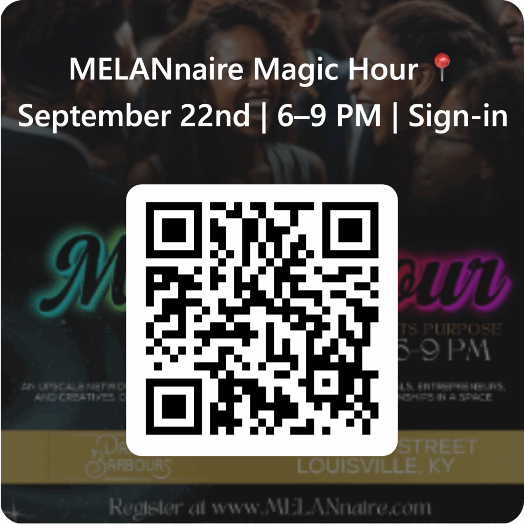 QRCode for MELANnaire Magic Hour_📍 September 22nd _ 6–9 PM _ Sign-in_